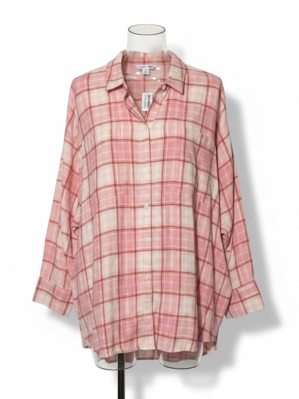 Old Navy Pink Plaid Button-Down Shirt